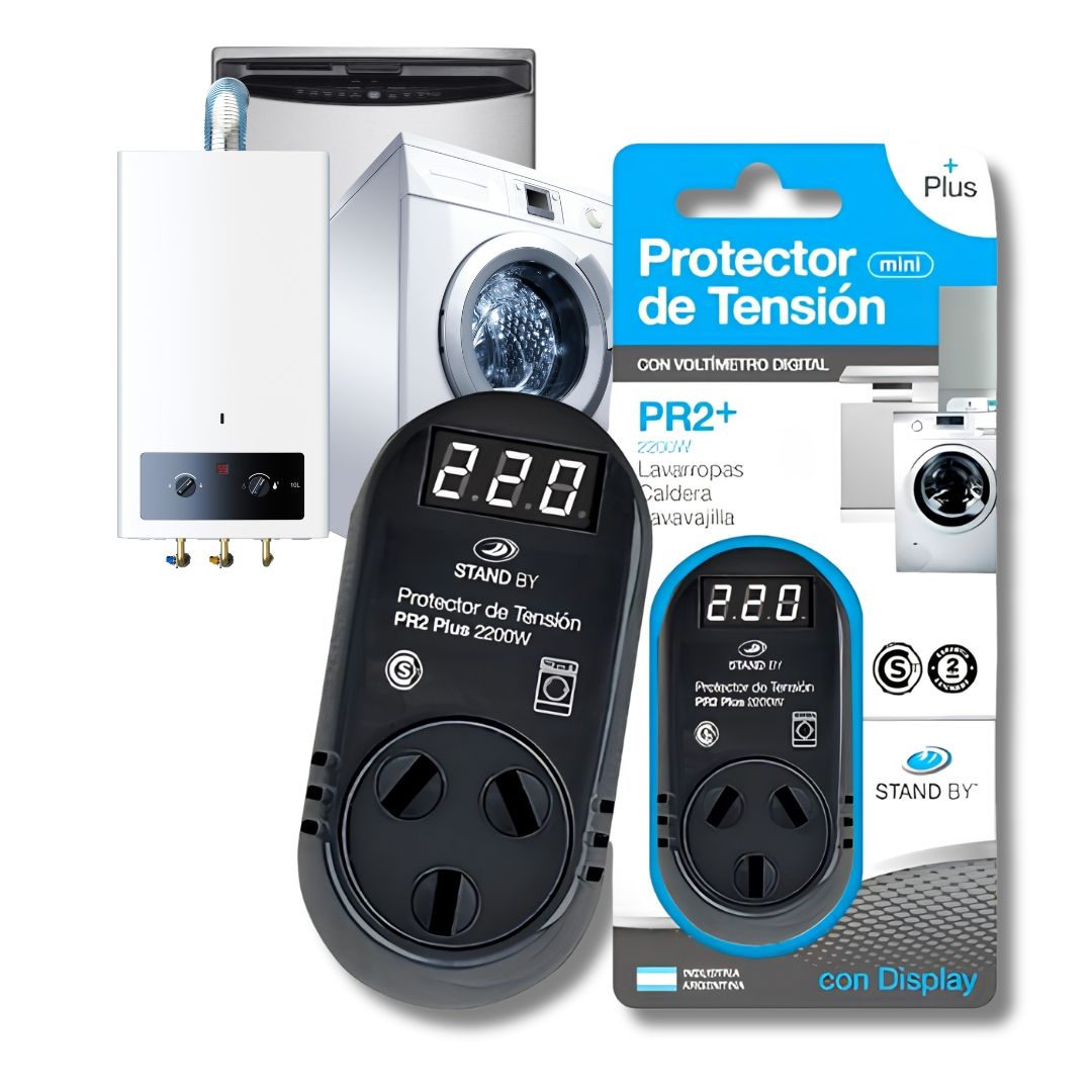 PROTECTOR DE TENSIÓN 2200W.10A.DIGITAL LAVARROPAS/PR2+XUN