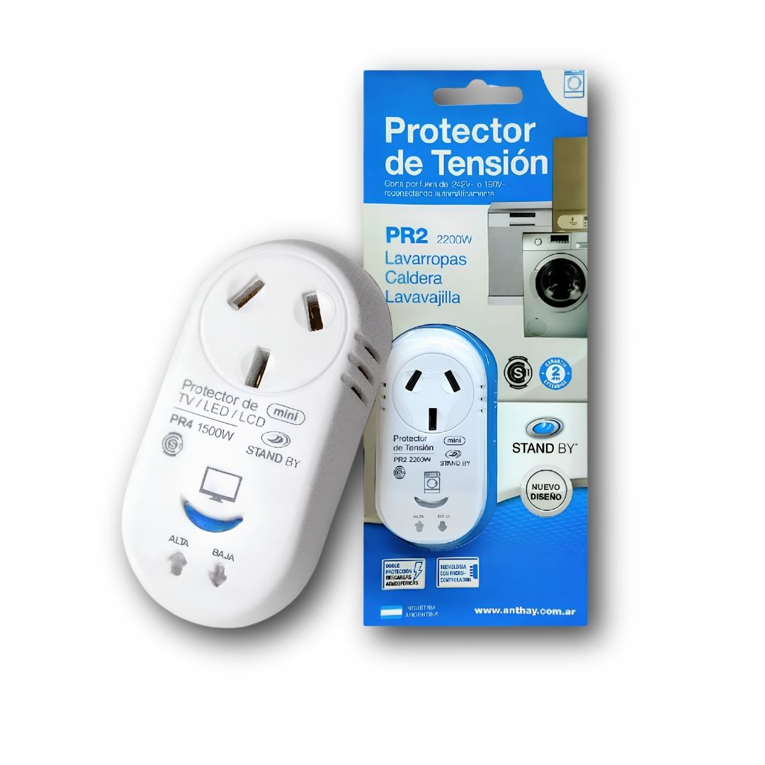 PROTECTOR DE TENSIÓN 2200W.10A.LAVARROPAS-CALDERA/PR2XUN