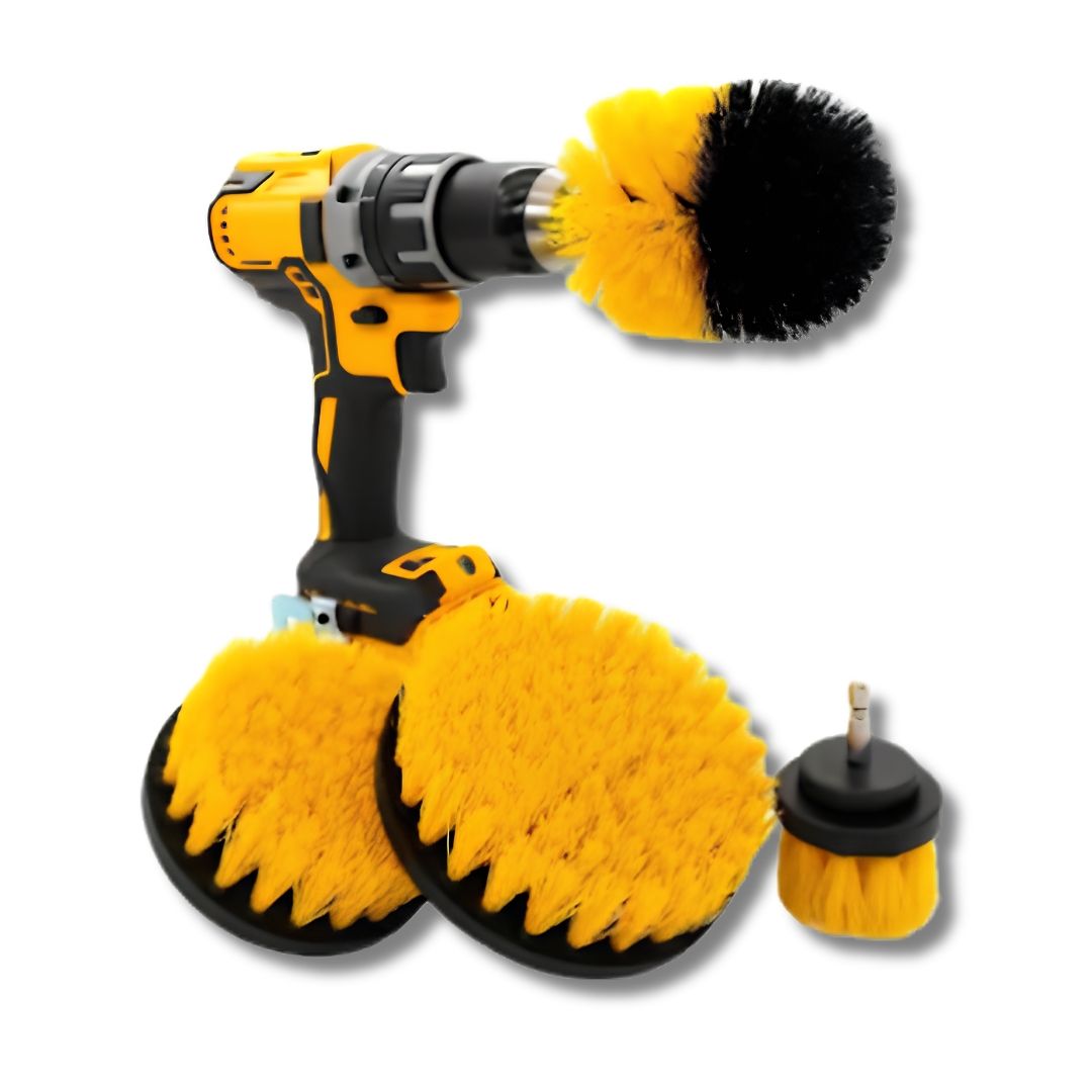 CEPILLOS DE LIMPIEZA P//TALADRO 4 PIEZASXJGO